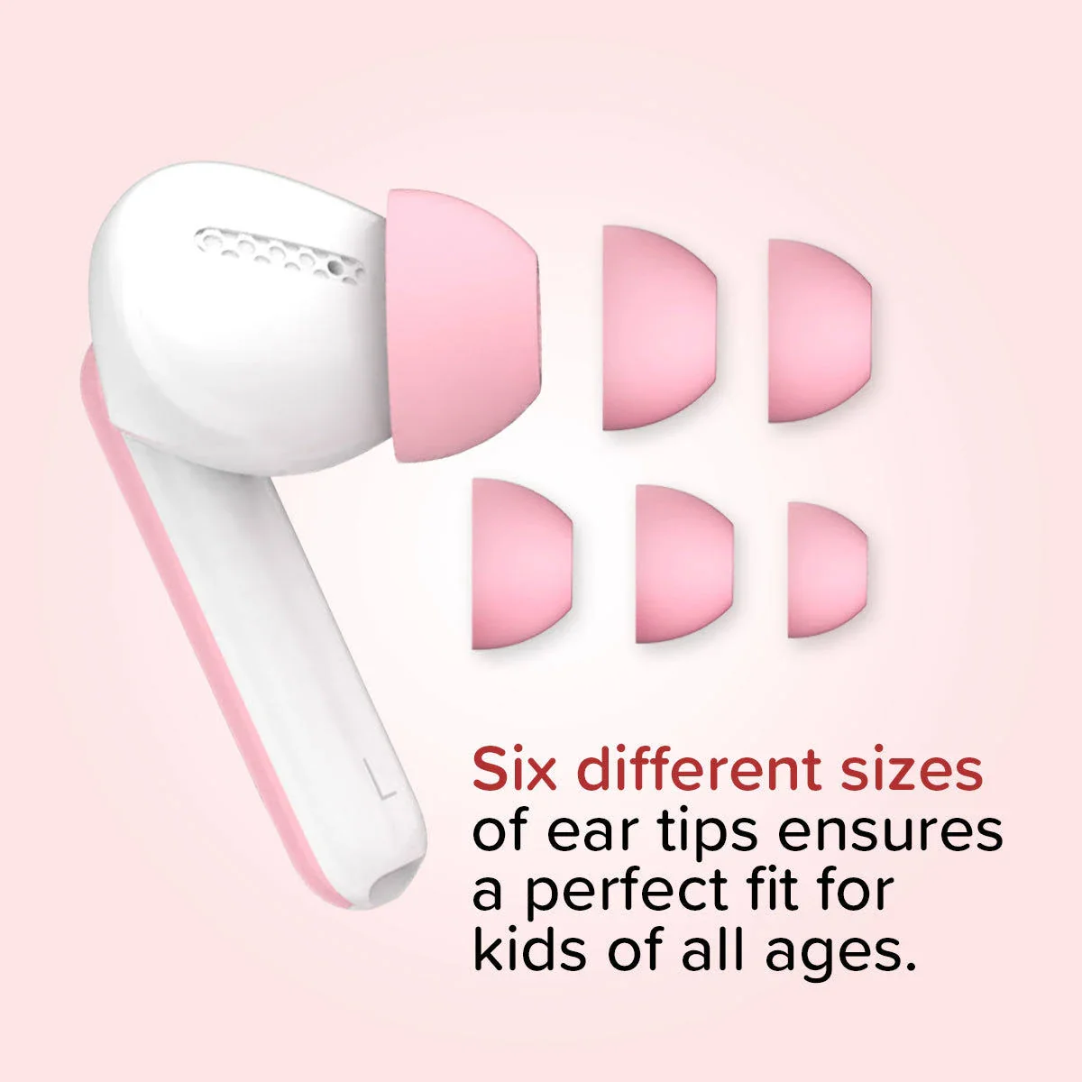 myFirst CareBuds Kids TWS Earbuds (White Pink) - Image 5