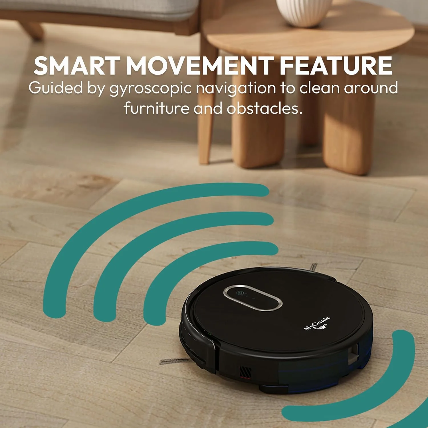 Mygenie Hydraclean Robotic Vacuum (Black) - Image 2