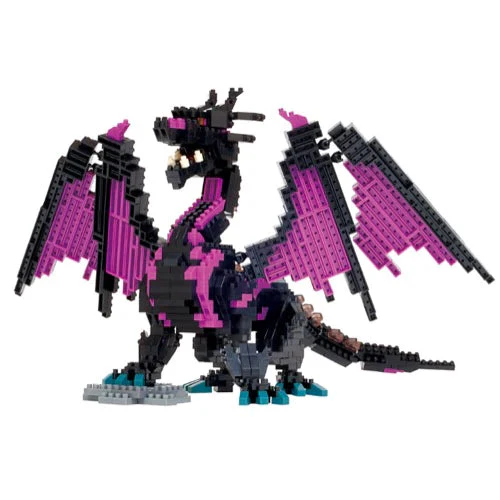 Nanoblock DX Dragon Purple and Black