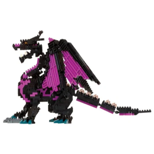 Nanoblock DX Dragon Purple and Black - Image 3