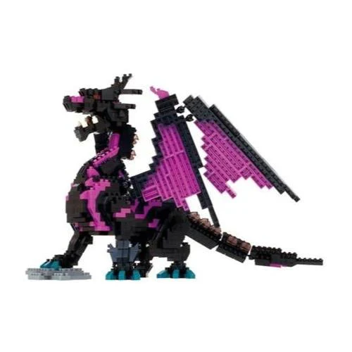 Nanoblock DX Dragon Purple and Black - Image 4