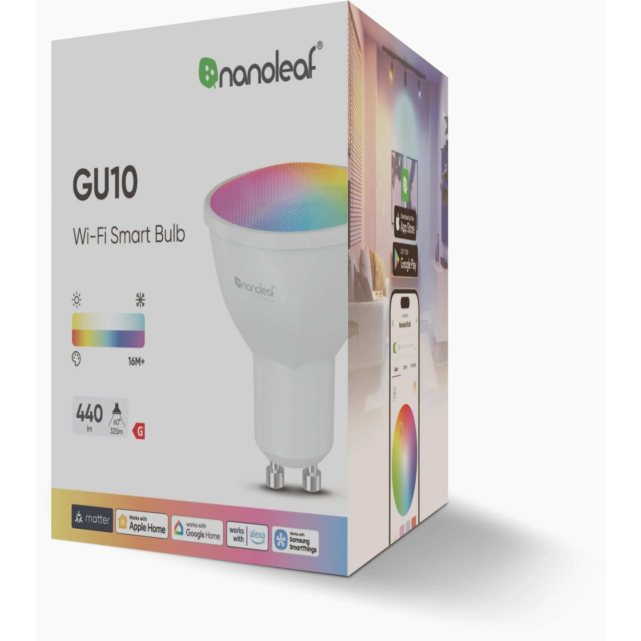 NANOLEAF Essentials Colour Smart LED Bulb GU10 (WIFI) - Image 8