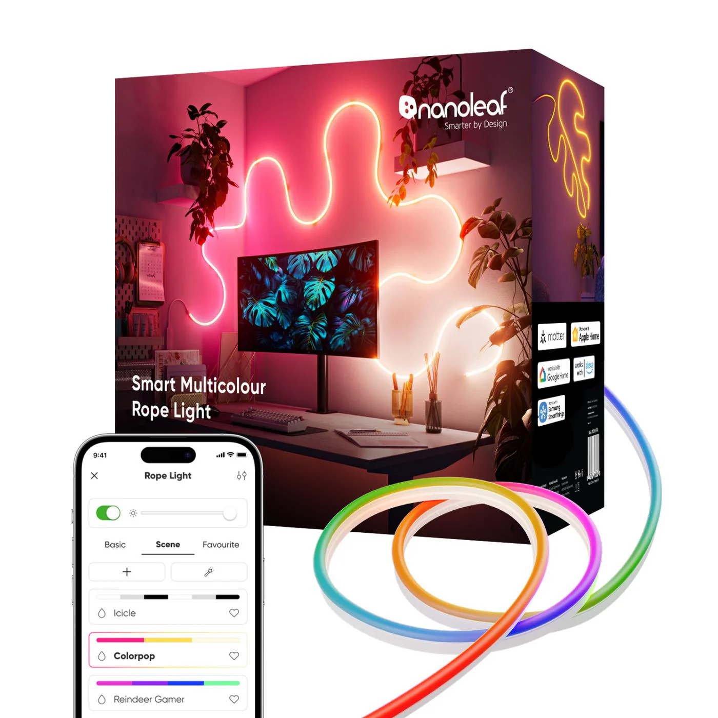 Nanoleaf Matter Smart Multicolor Rope Light (5m) - Image 2