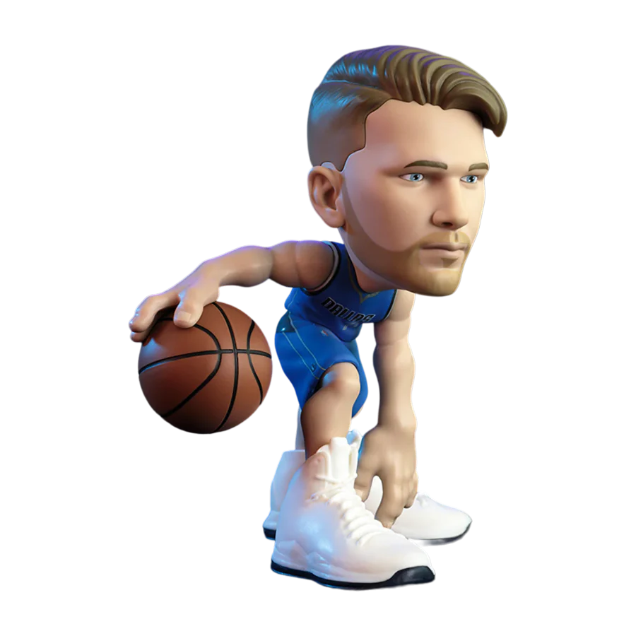 NBA Basketball Luka Dallas Mavs Blue Jersey Minis Sport Action Figure Toy 6"