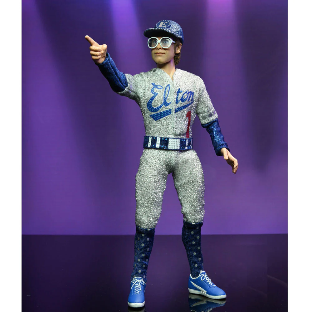 Neca 1975 Elton John Live Clothed Cartoon 8'' Action Figure Play Doll Toy - Image 2
