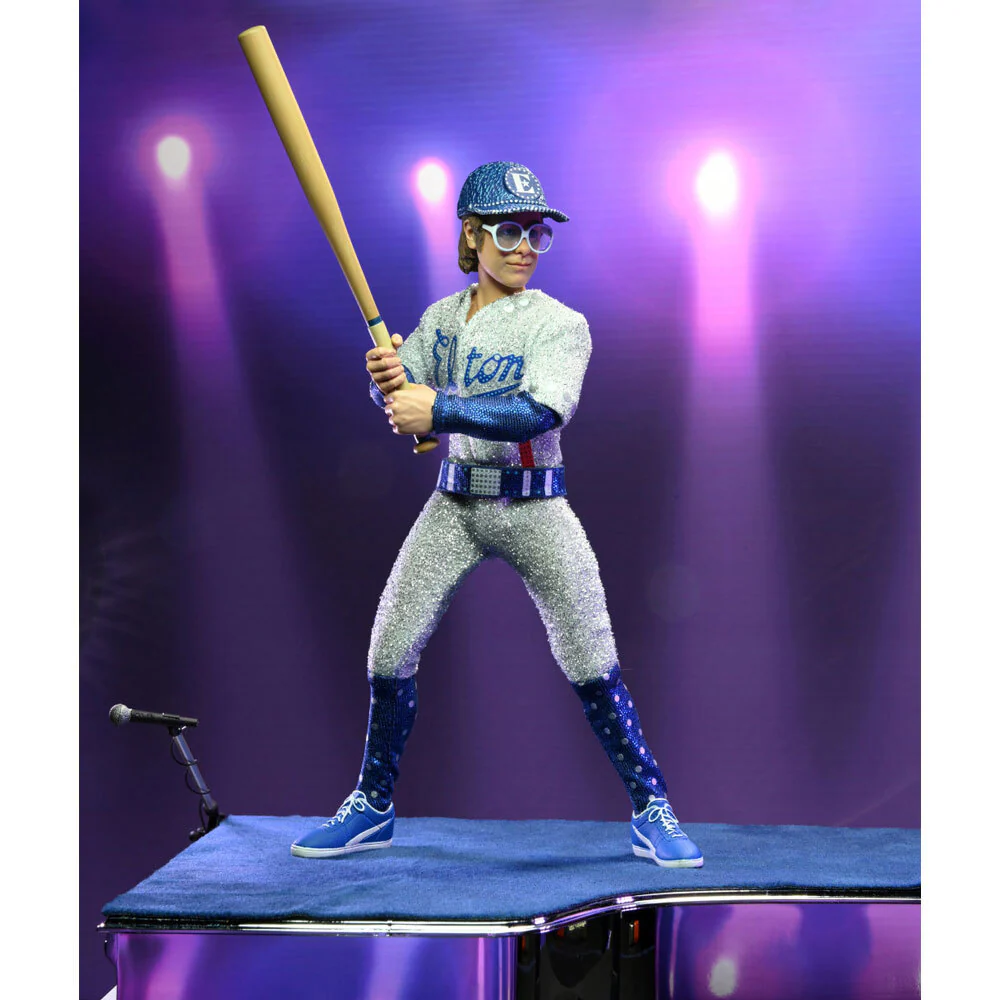 Neca 1975 Elton John Live Clothed Cartoon 8'' Action Figure Play Doll Toy - Image 3