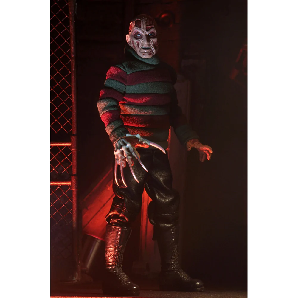 Neca Nightmare On Elm Street Freddy 8'' Clothed Action Figure Playset Toy - Image 2