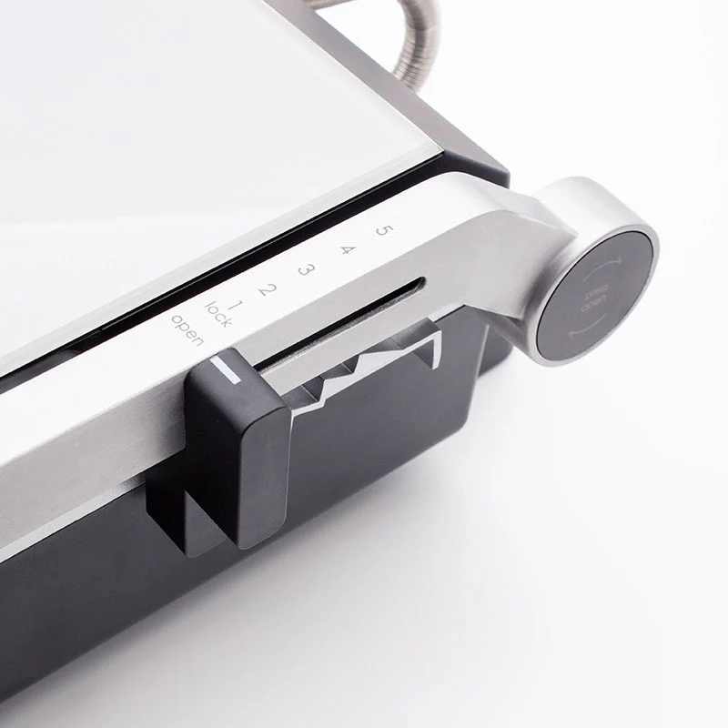 Nero Deluxe Sandwich Press Toaster Contact Grill 4 Slice Grooves with Timer - Image 9