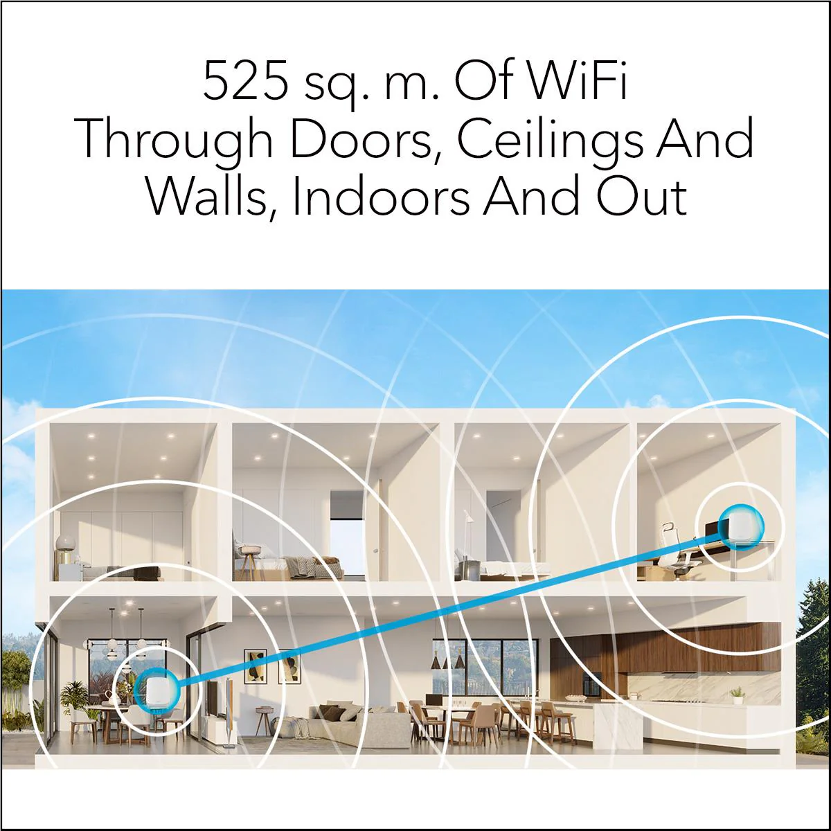 NETGEAR Orbi RBK763S AX5400 Tri-Band Mesh Wi-Fi 6 System (3 Pack) - Image 5