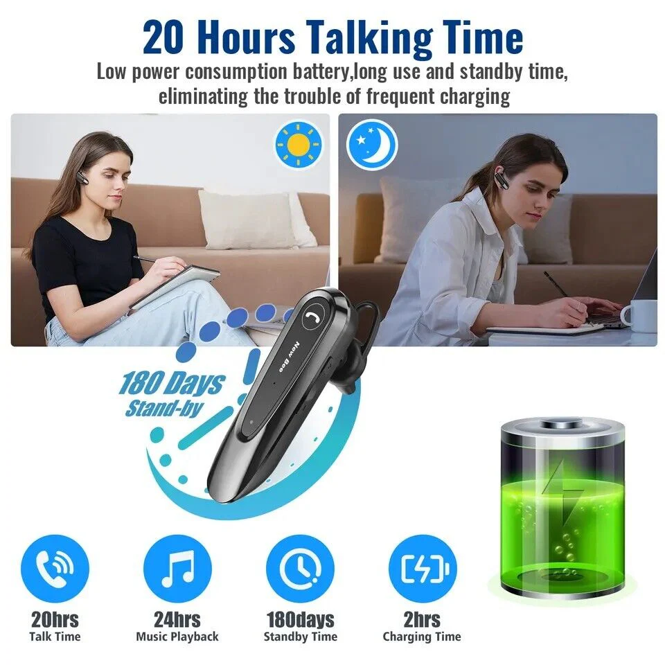 New Bee B45 Mini Handsfree Bluetooth 5.0 Single Ear Wireless Headset - Image 3