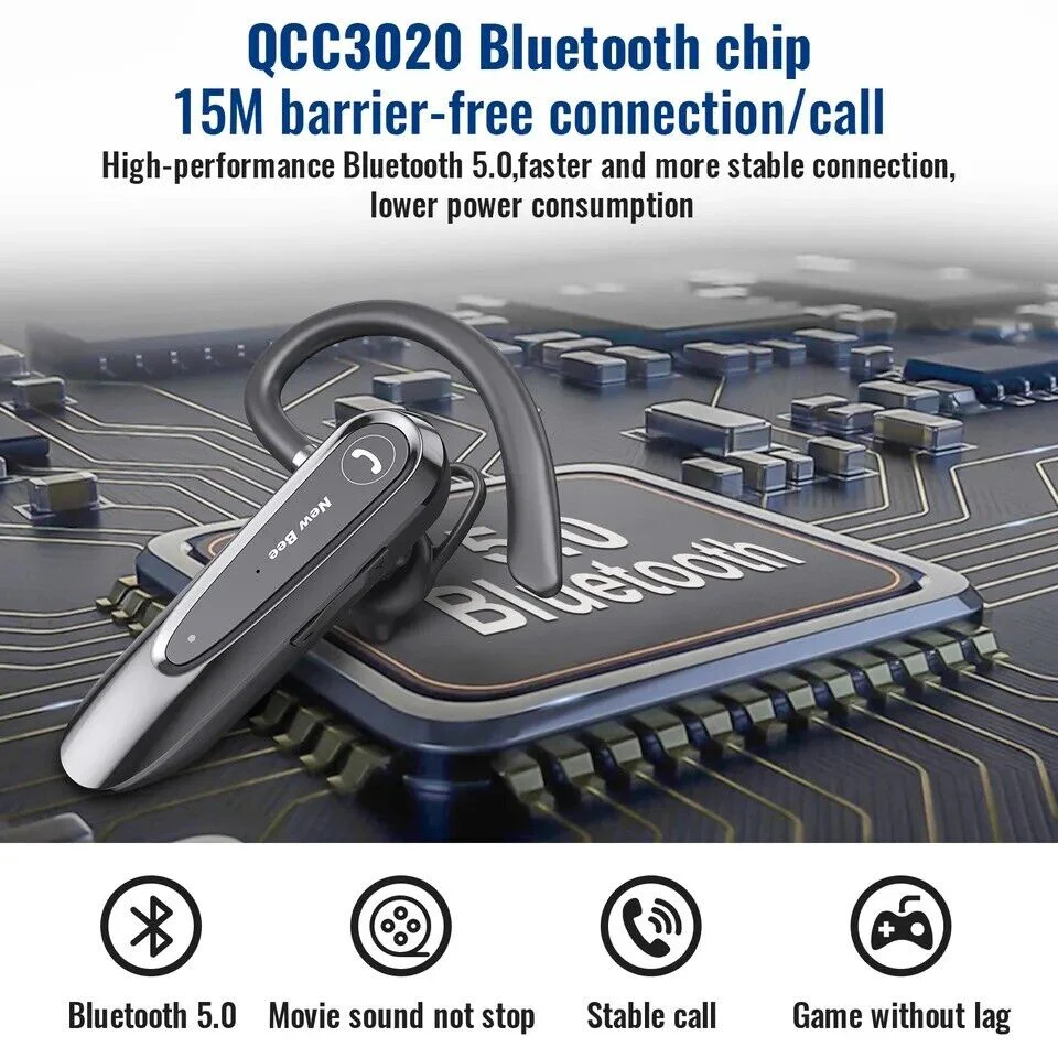 New Bee B45 Mini Handsfree Bluetooth 5.0 Single Ear Wireless Headset - Image 4