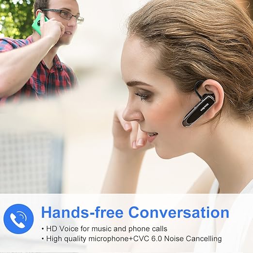New Bee Handsfree Wireless Bluetooth Earpiece with Noise Cancelling - Image 2