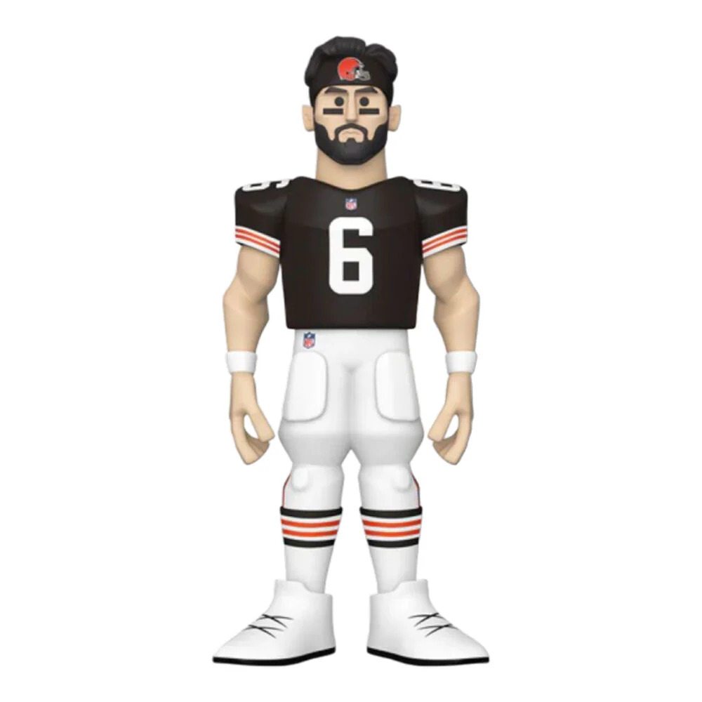 NFL Football Baker Mayfield Browns Gold Premium Vinyl Action Figure Toy 12"