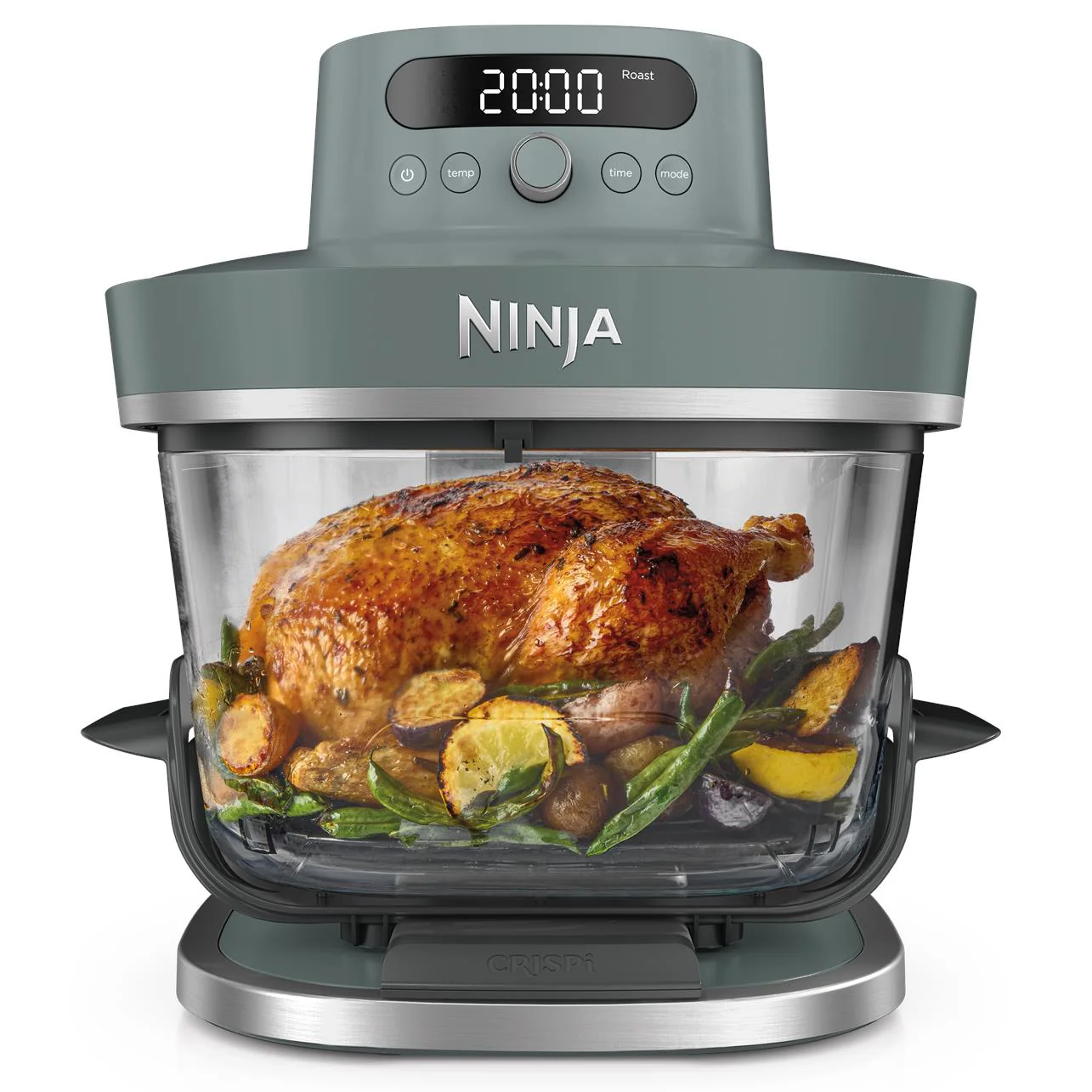 Ninja Crispi Pro 6-in-1 Countertop Glass Air Fryer (Ash Grey) - Image 2