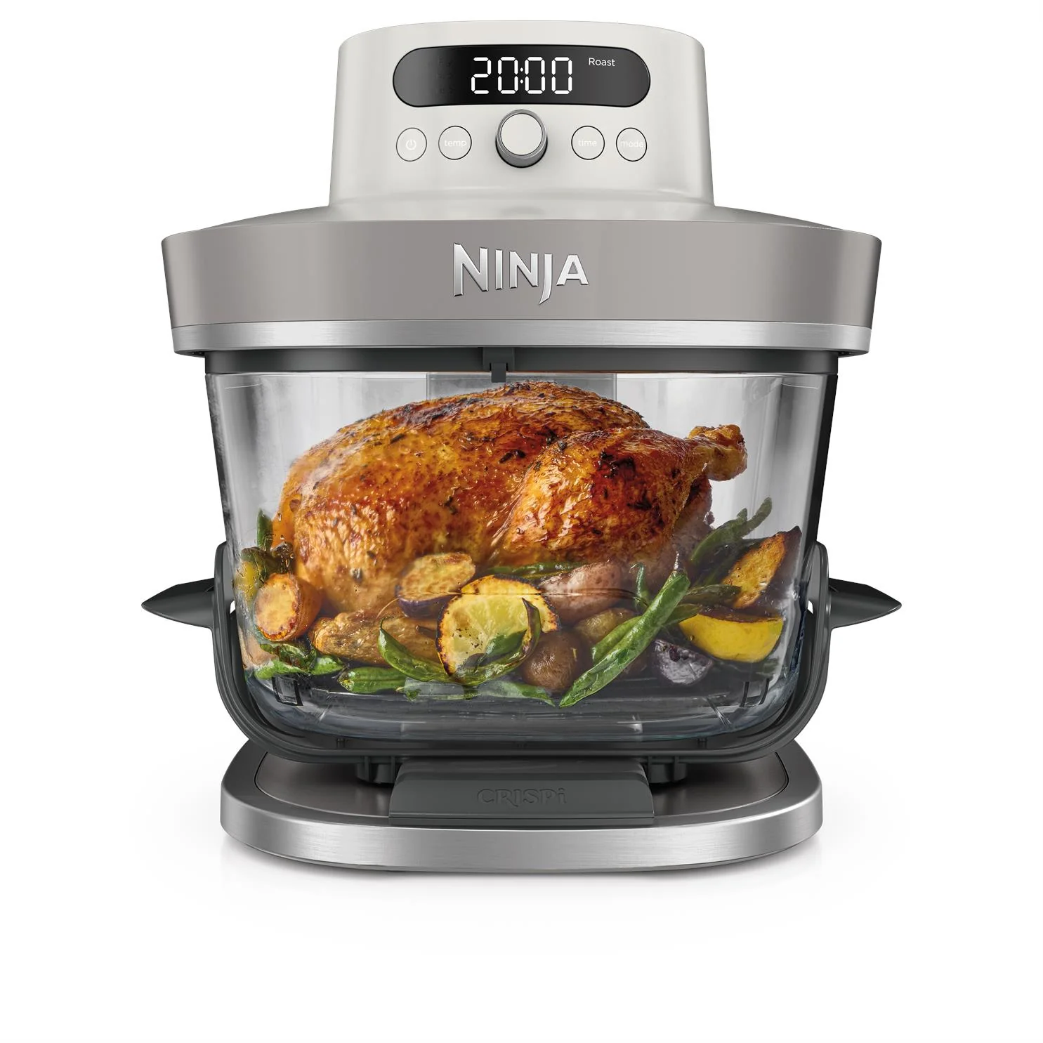 Ninja Crispi Pro 6-in-1 Countertop Glass Air Fryer (Bone) - Image 4