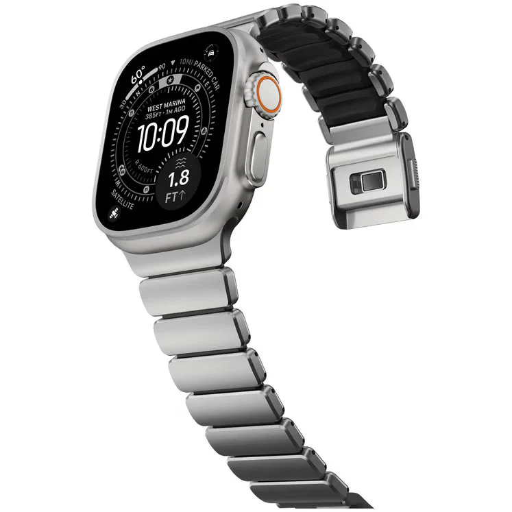 NOMAD Stratos - Apple Watch 49mm/ULTRA1&2 (Natural/Black) - Image 3