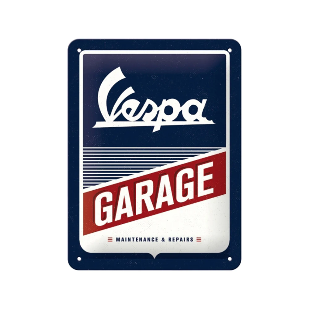 Nostalgic-Art 15x20cm Small Wall Hanging Metal Sign Plaque Vespa Garage