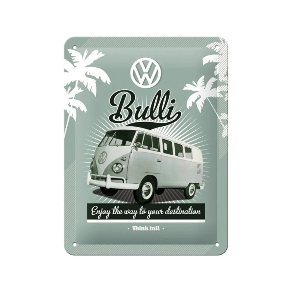Nostalgic-Art 15x20cm Small Wall Hanging Metal Sign Plaque Volkwagen Retro Bulli