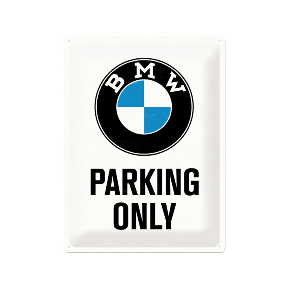Nostalgic-Art BMW Parking Only 30x40cm Large Metal Tin Sign Plaque
