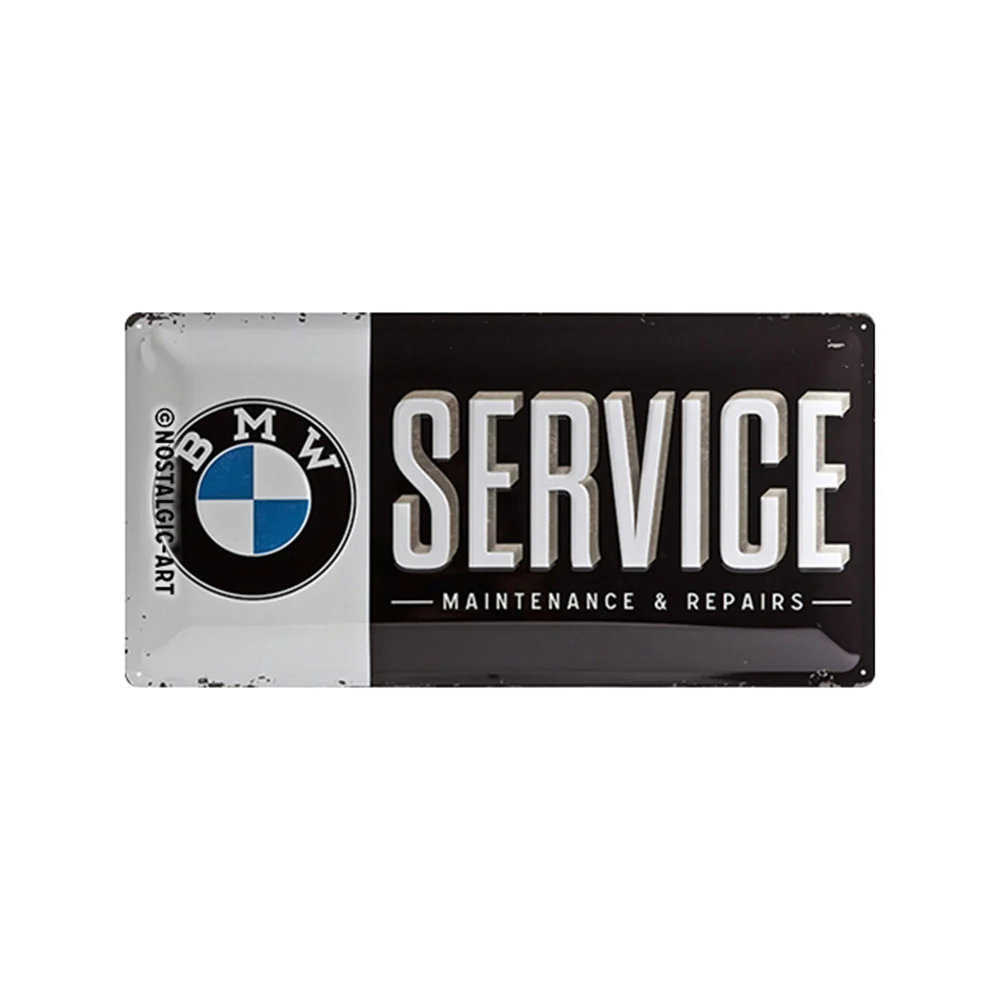 Nostalgic-Art BMW Service Wall Decor 25x50cm Metal Long Sign Plaque