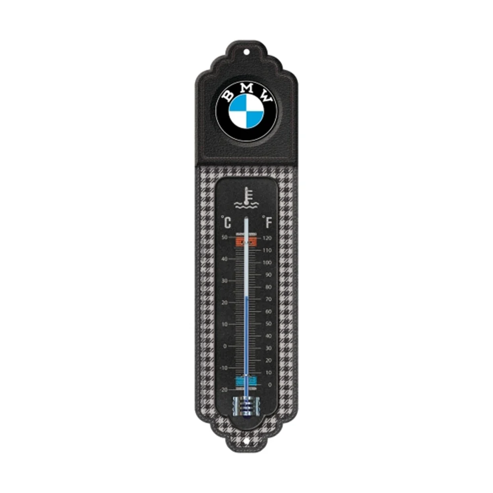 Nostalgic-Art Classic BMW Houndstooth Retro Thermometer Metal Wall Gauge