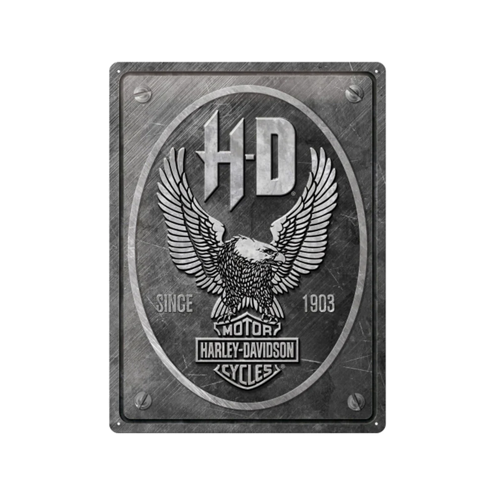 Nostalgic-Art Harley-Davidson Metal Eagle 30x40cm Large Tin Sign Plaque