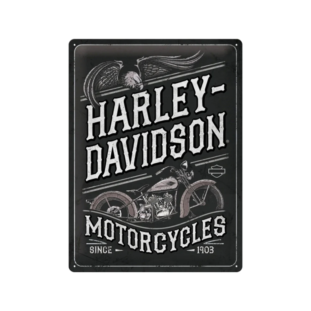 Nostalgic-Art Harley-Davidson Motorcycles Eagle 30x40cm Large Metal Sign Plaque