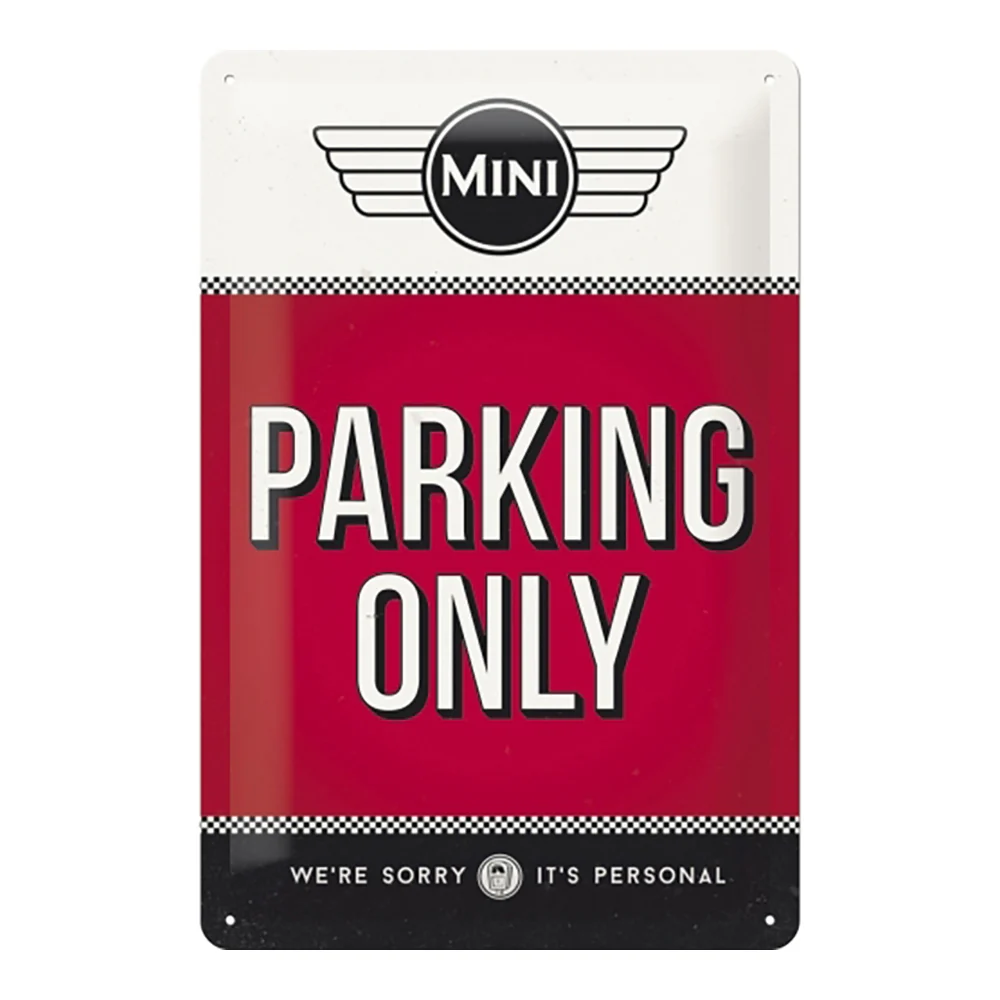 Nostalgic-Art Medium Metal Sign Plaque Mini Parking Only 20x30cm