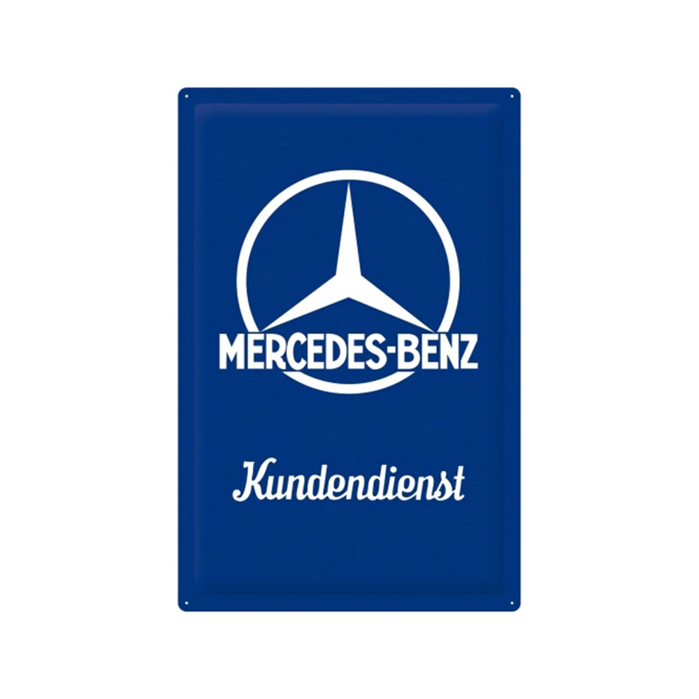 Nostalgic-Art Mercedes-Benz Customer Service 40x60cm Metal XL Sign Plaque