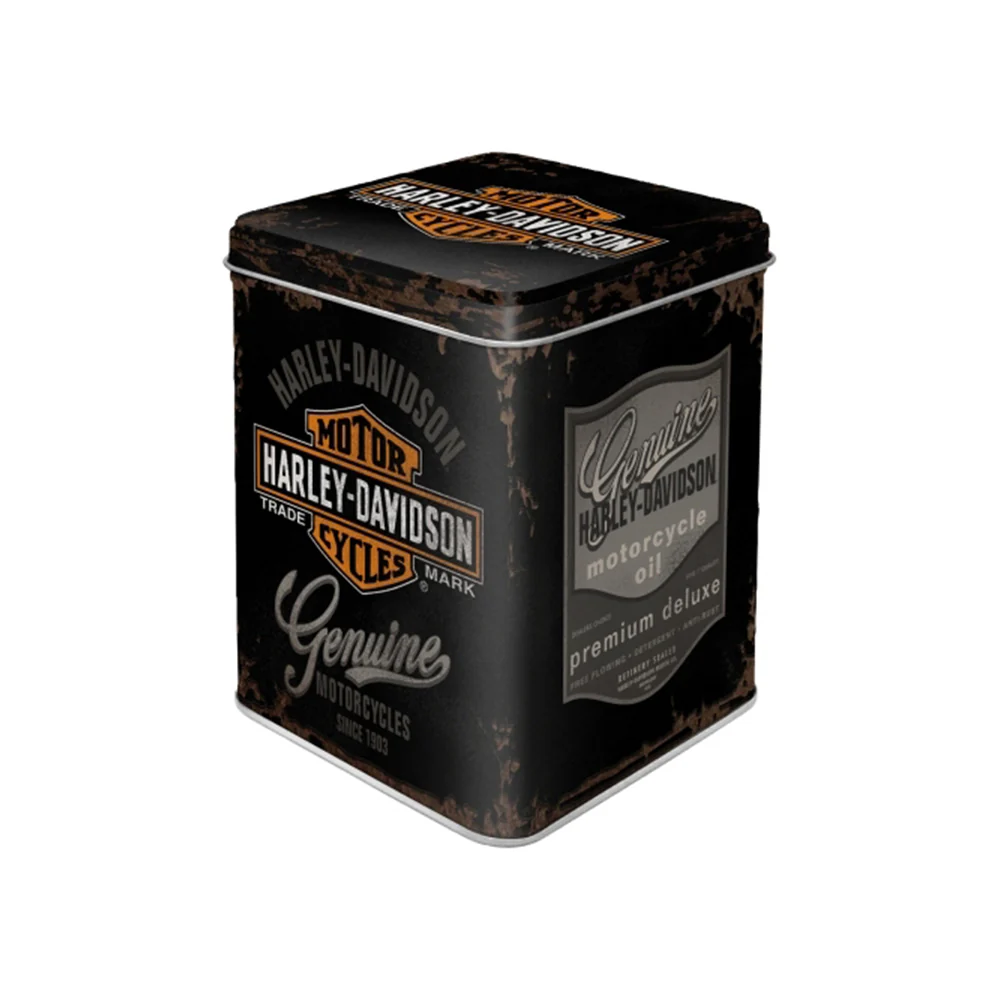 Nostalgic-Art Storage Tin 7.5x9.5cm Harley Davidson Genuine Container