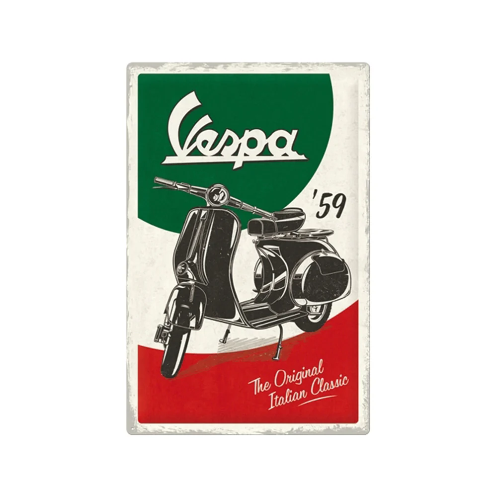 Nostalgic-Art Vespa The Italian Classic 40x60cm Metal XL Sign Plaque