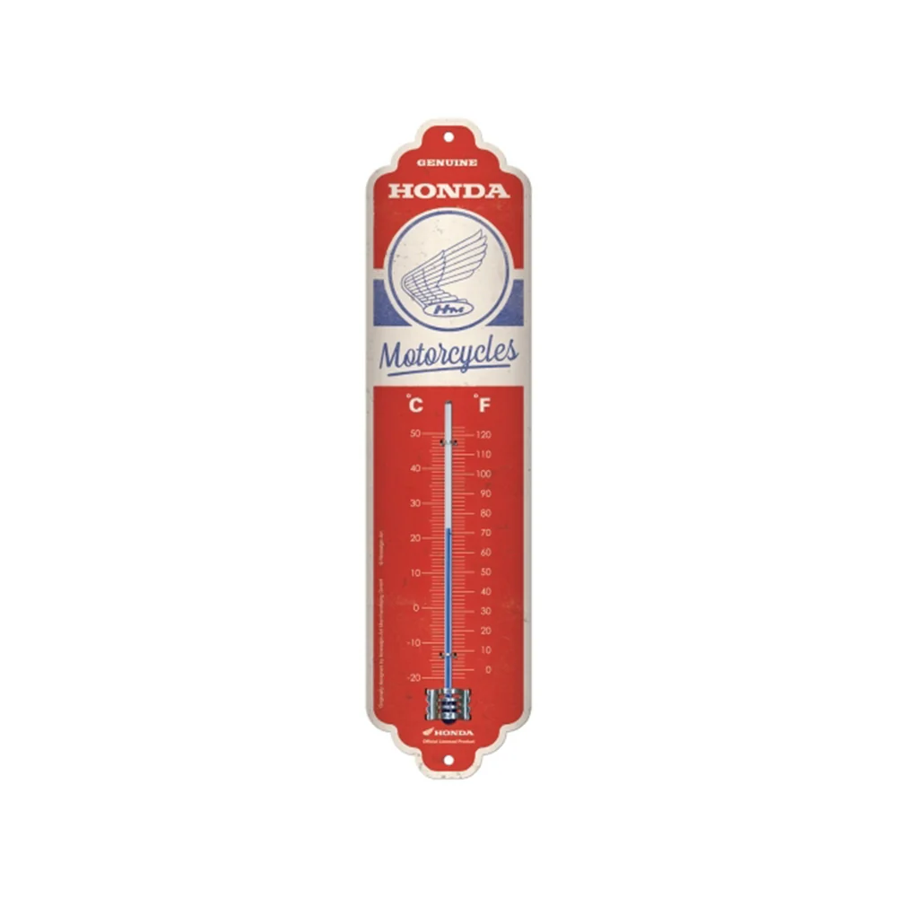 Nostalgic-Art Wall Metal Thermometer Honda MC Motorcycles 28x6.5x2cm