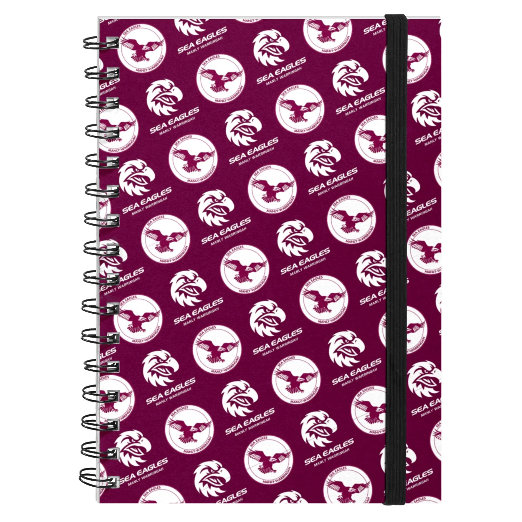 NRL - Manly Warringah Sea Eagles Hardcover A5 Spiral Notebook