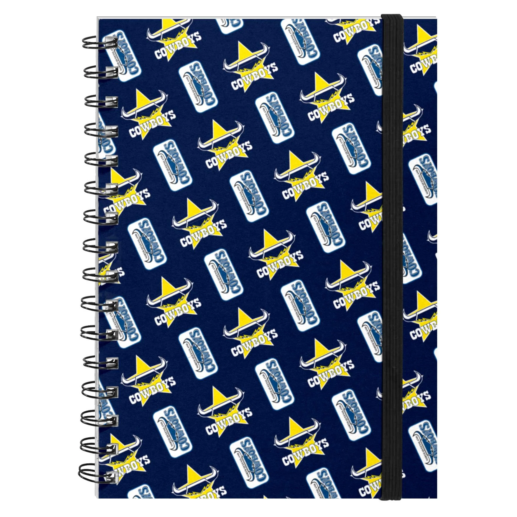 NRL - North Queensland Cowboys Hardcover A5 Spiral Notebook