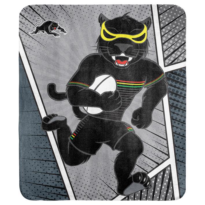 NRL - Penrith Panthers - Coral Fleece Rug