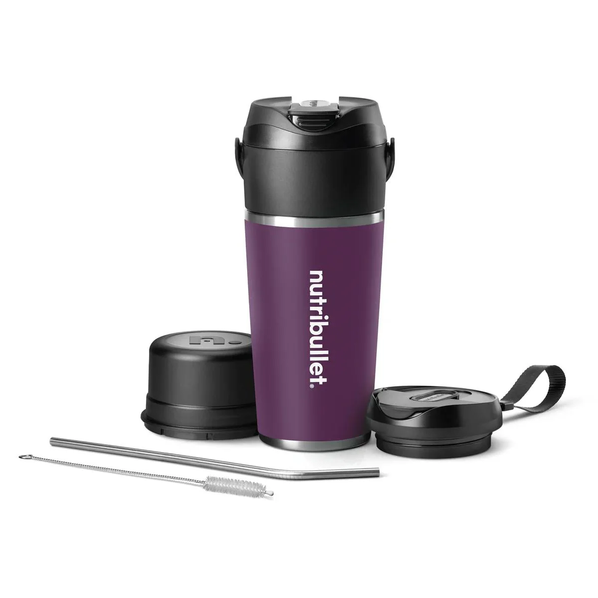 NutriBullet Flip Stainless Steel Portable Blender (Fig) - Image 2