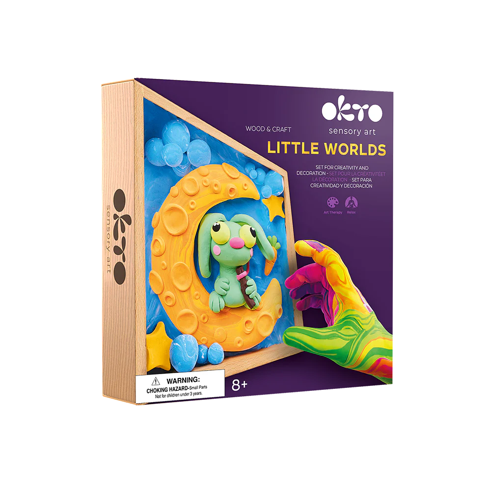 Okto Wood and Craft DIY Little Worlds 21x21cm - Bunny Moon