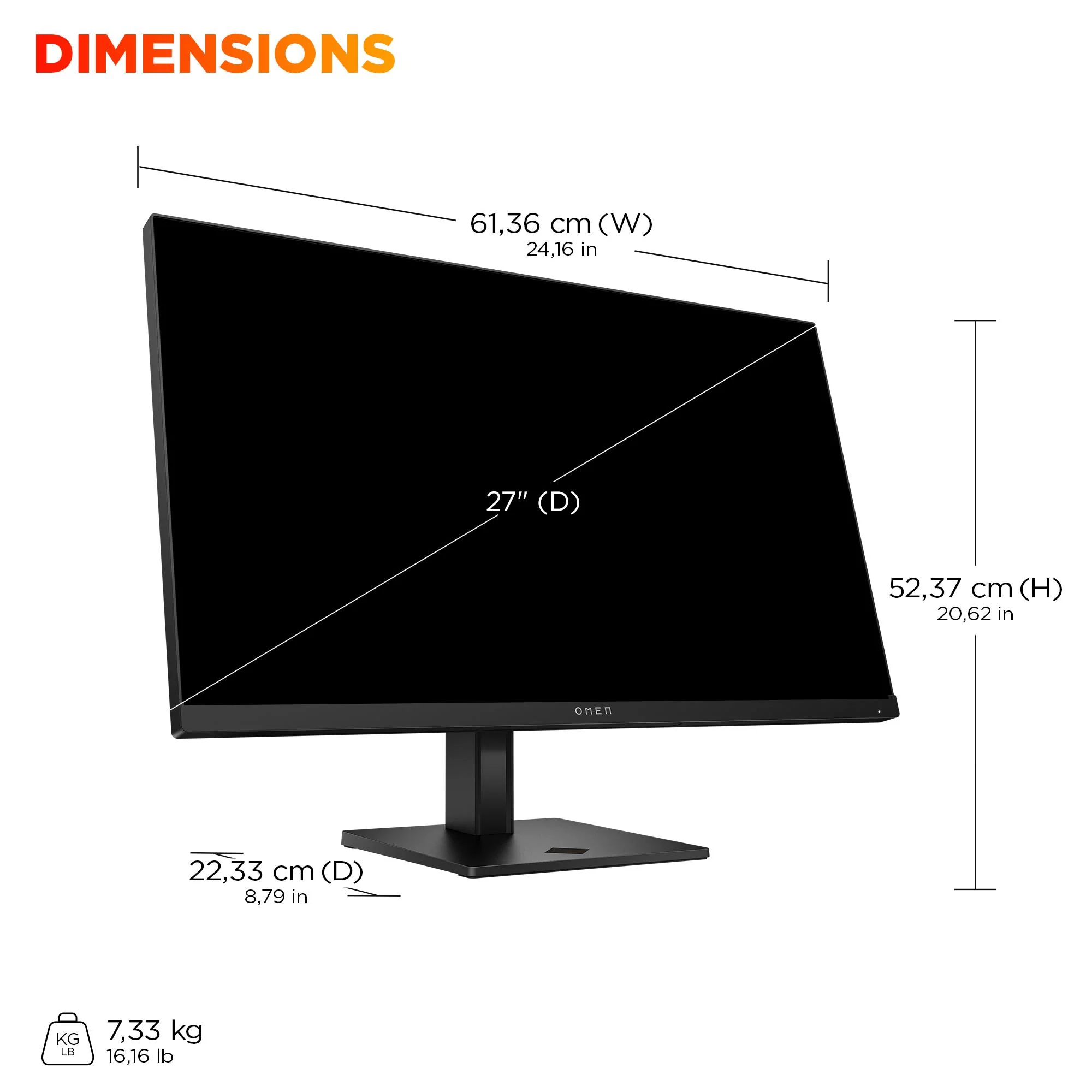 OMEN G2 27" QHD 180Hz Gaming Monitor - Image 9