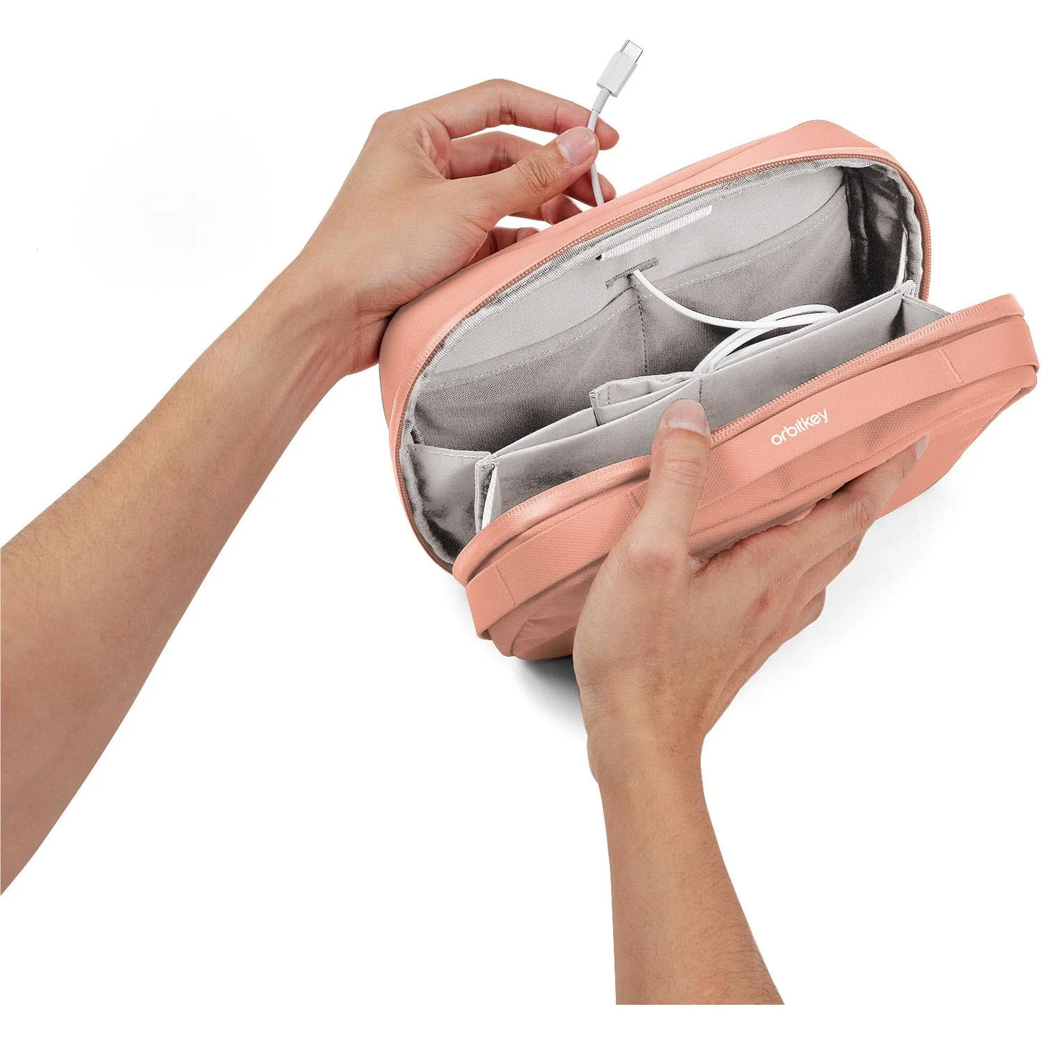 Orbitkey 2-in-1 Tech Pouch (Rose) - Image 3