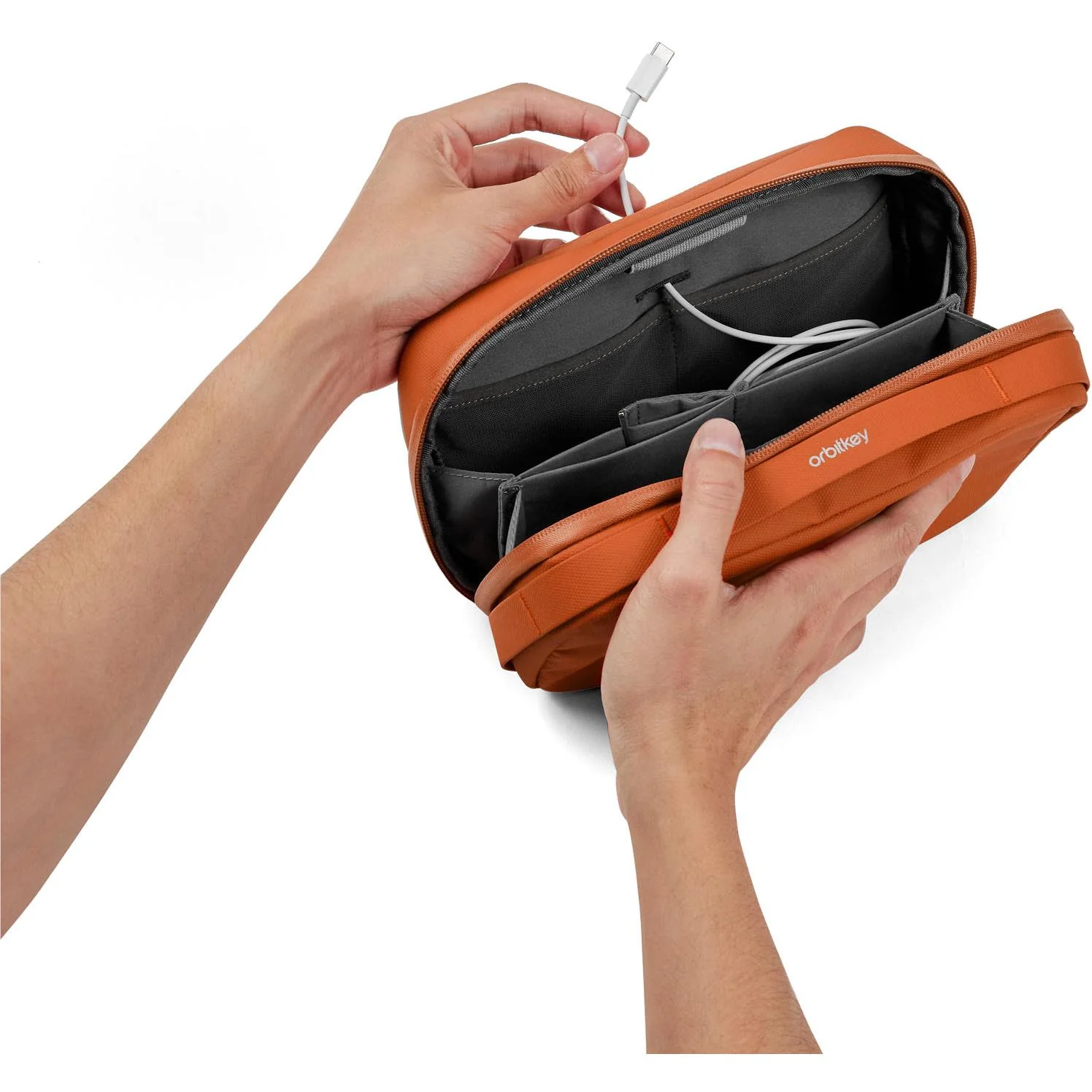 Orbitkey 2-in-1 Tech Pouch (Terracotta) - Image 3