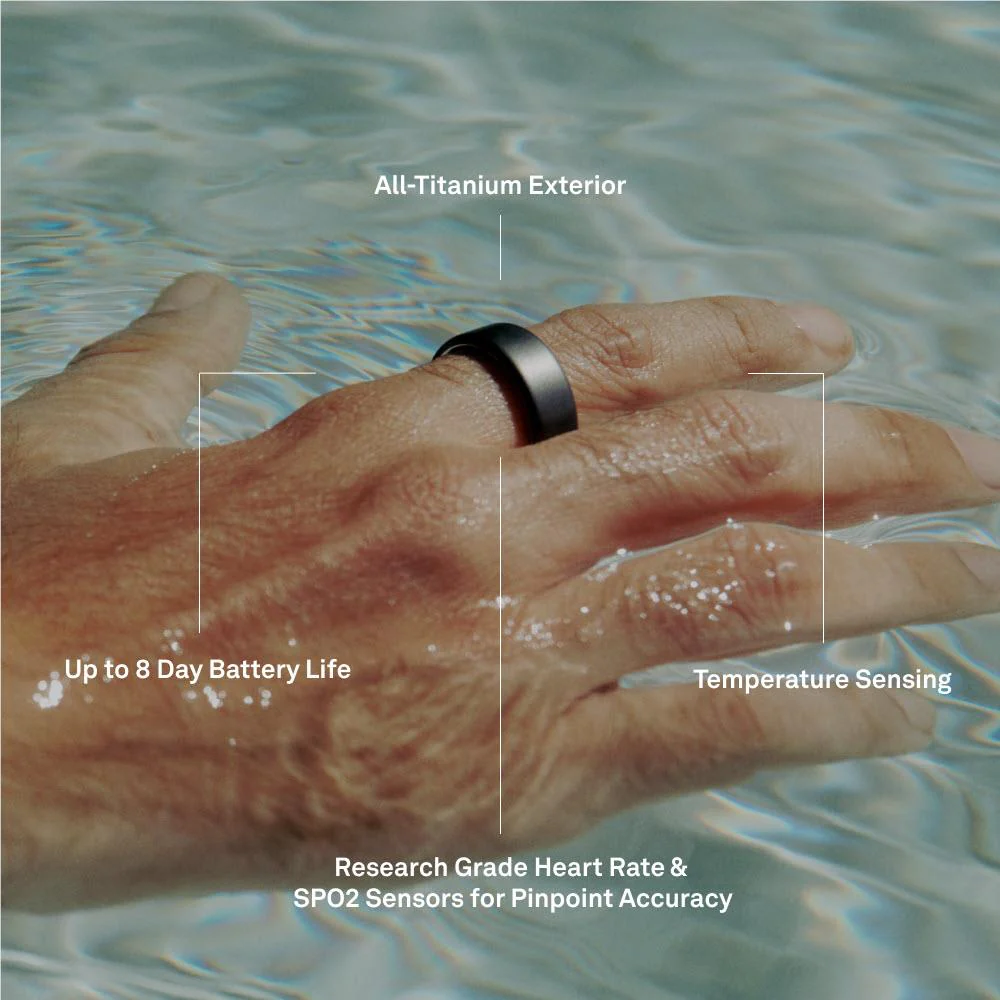 Oura Ring 4 [Size 13] (Brushed Silver) - Image 10