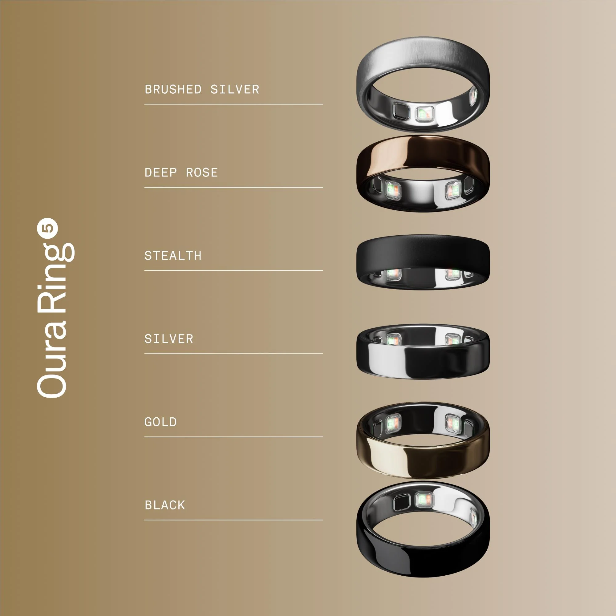 Oura Ring 5 [Size 6] (Gold) - Image 7