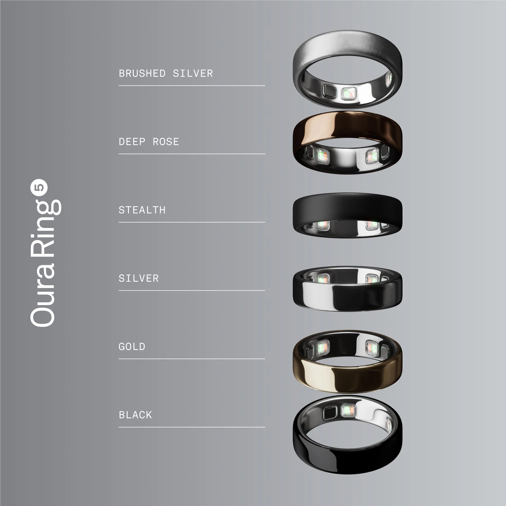 Oura Ring 5 [Size 8] (Brushed Silver) - Image 7