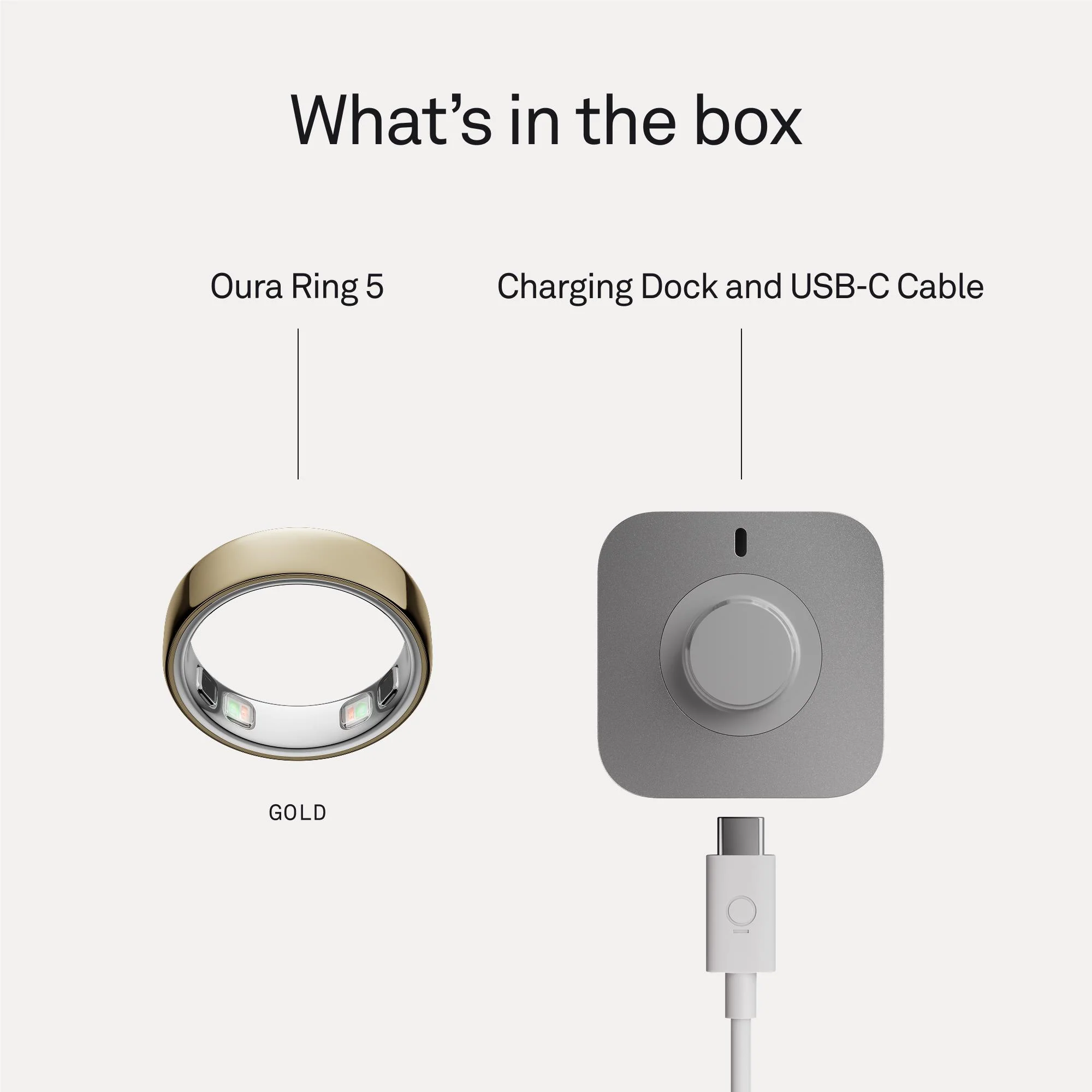 Oura Ring 5 [Size 9] (Gold) - Image 8