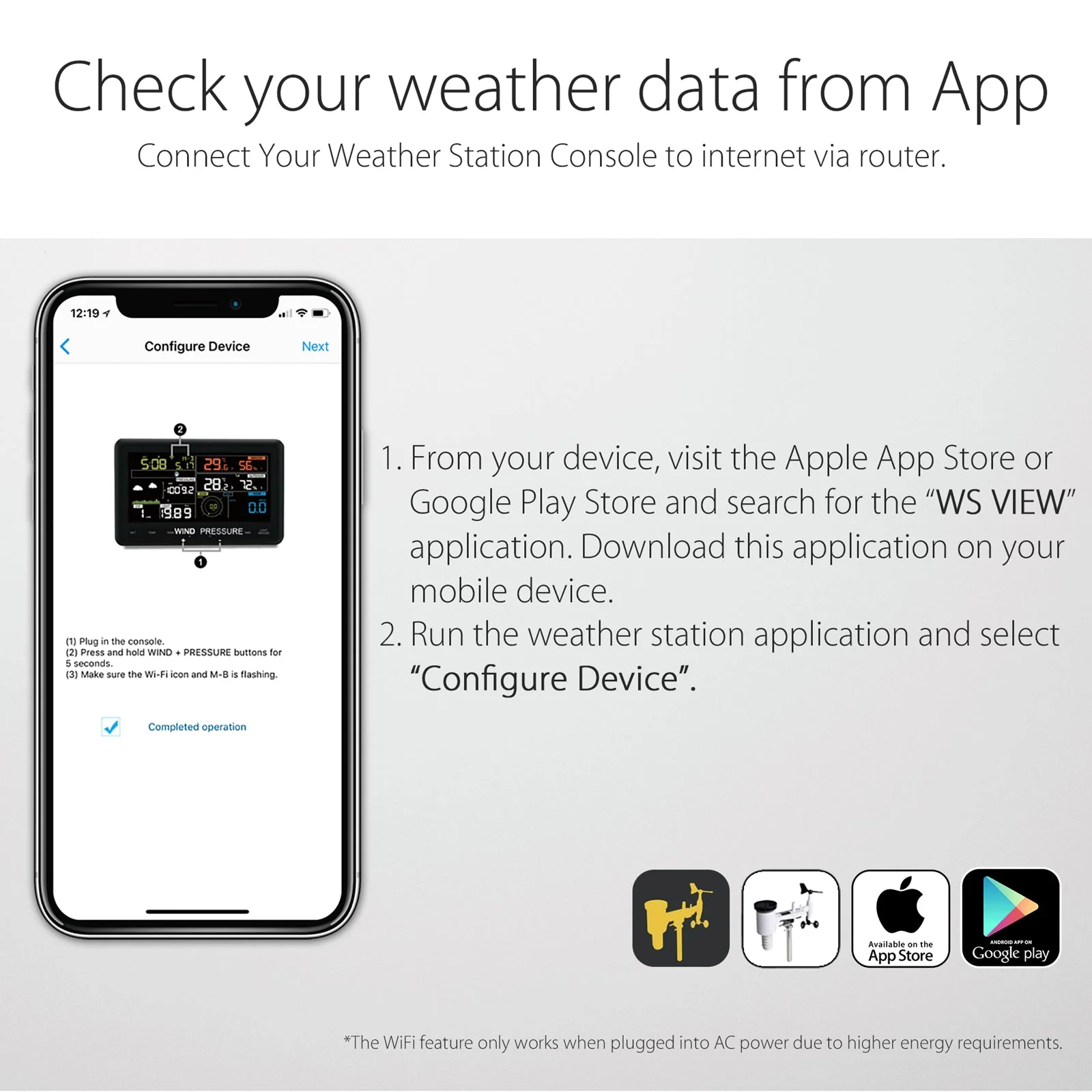 PanTech Gen2 PT-WH2900 Solar Powered WiFi Wireless Weather Station 6.8" Display - Image 10