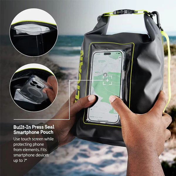 Pelican Marine Waterproof Dry Bag 5L - Black/Green - Image 4