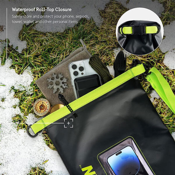 Pelican Marine Waterproof Dry Bag 5L - Black/Green - Image 5