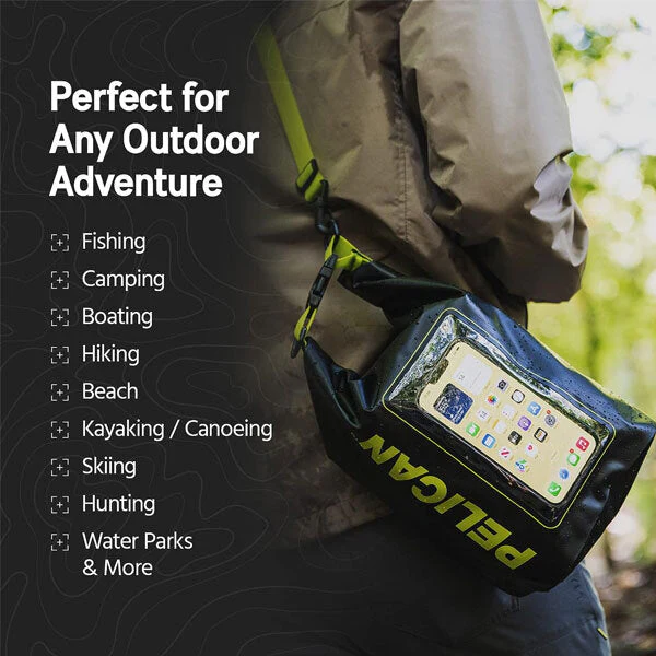 Pelican Marine Waterproof Dry Bag 5L - Black/Green - Image 7