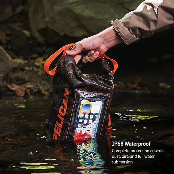 Pelican Marine Waterproof Dry Bag 5L - Black/Orange - Image 2