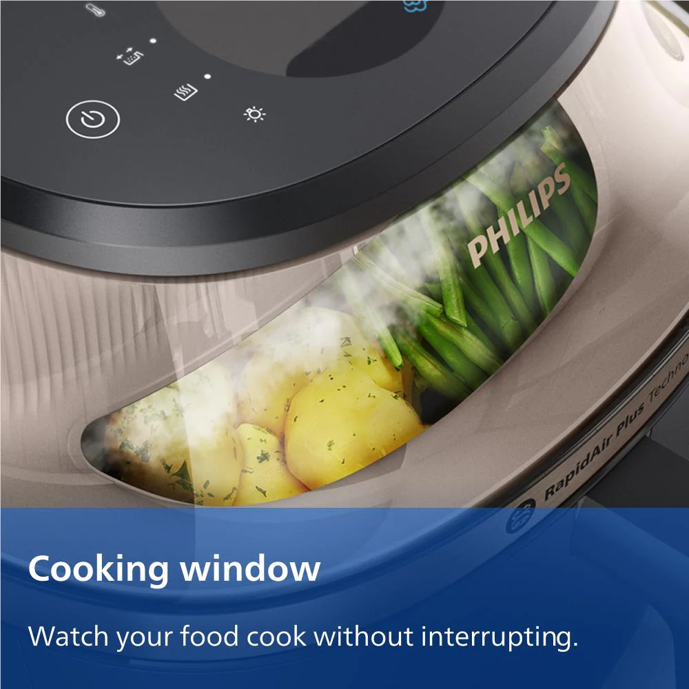 Philips 5000 Series 7.2L Airfryer XXL with Steam (Black) - Image 2